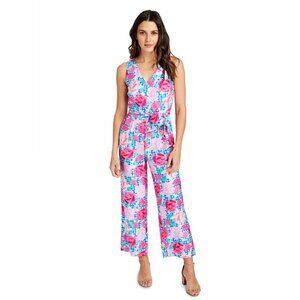 Women's - Vineyard Vines Run For The Roses Kentucky Derby Jumpsuit, Size 0
